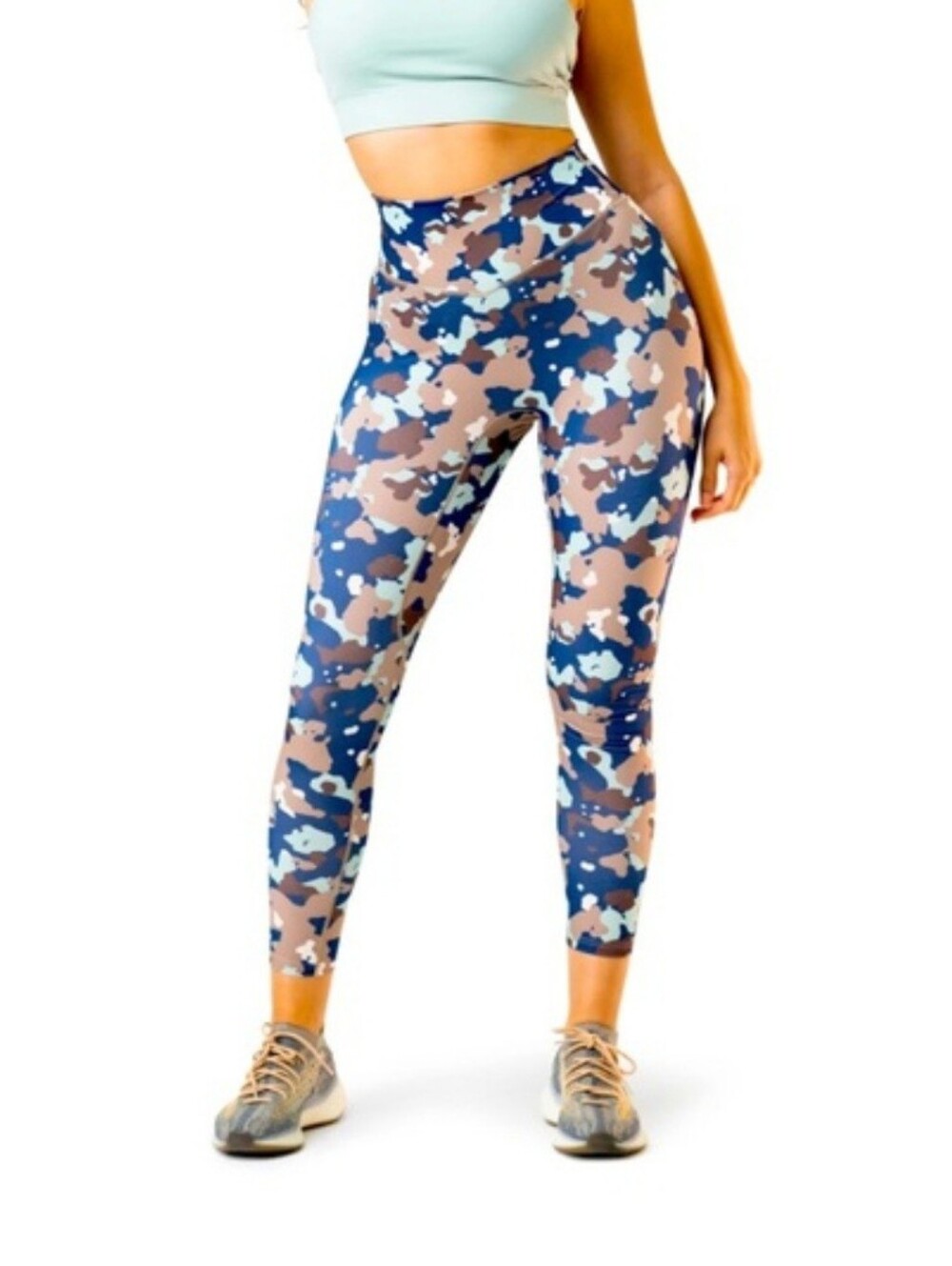 Balance Athletica Small Ascend Camo High Rise Leggings In Ocean Breeze